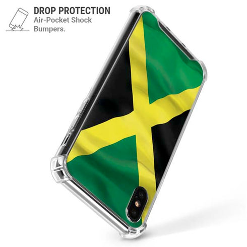 Jamaica Flag iPhone XS Max Clear Case